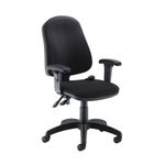 Jemini Intro Pst Chair With Arms Blk