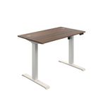 Jemini Sit/Stand Desk 1200 Dwal/Wht