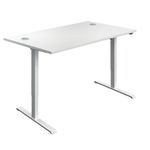 Jemini Sit/Stand Desk 1200 Wht/Wht
