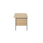 Serrion Rect 4 Leg Desk Ferrera Oak