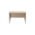 Serrion Rect 4 Leg Desk Ferrera Oak