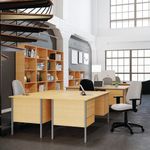 Serrion 4 Leg Dsk Pnl Ferrera Oak