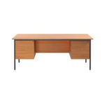 Serrion Dbl Ped 4Leg Desk Ellmau Bch