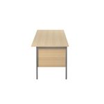 Serrion Rect 4 Leg Desk Ferrera Oak