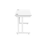 Polaris Rect Cant Desk 1200Mm Awht