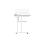 Polaris Rect Cant Desk 1400Mm Awht