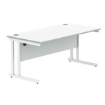 Polaris Rect Cant Desk 1600Mm Awht