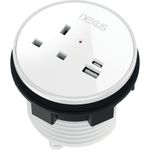 Nexus In Desk Power Module White