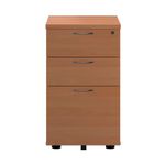 First 3Drw Under Desk Pedestal Beech