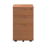 First 3Drw Under Desk Pedestal Beech