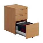 First 3Drw Under Desk Pedestal Beech