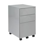 First 3 Drw Under Desk Silver
