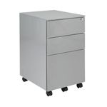First 3 Drw Under Desk Silver