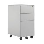First 3 Drw Under Desk Pedestal Slv
