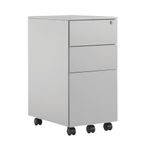 First 3 Drw Under Desk Pedestal Slv