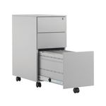 First 3 Drw Under Desk Pedestal Slv