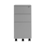 First 3 Drw Under Desk Pedestal Slv