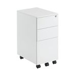 First 3 Drw Under Desk Pedestal Wht