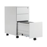 First 3 Drw Under Desk Pedestal Wht