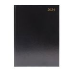 Desk Diary Dpp Appt A4 Black 2024