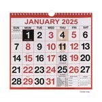 Wirebound Mtv Calendar 249X231 2025