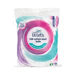 Lil-Lets Cttn Wool Balls X100 Pk12