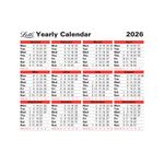 Letts Yearly Calendar 2026