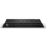 Lindy 7 Port Usb 3.0 Metal Hub Blk