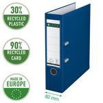 Leitz 180 Lach File 80Mm A4 Blu Pk10