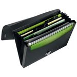 Leitz Recyc Expg File 5Pt A4 Blk Pk5