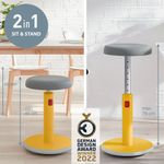 Leitz Ergo Cosy Sit/Stand Stool Ylw