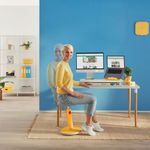 Leitz Ergo Cosy Sit/Stand Stool Ylw