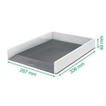 Leitz Wow Letter Tray Duo Col Wht/Rd