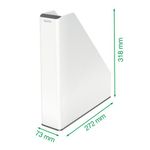 Leitz Wow Mag File Duo Colour Wht/Rd