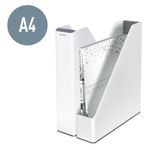 Leitz Wow Mag File Duo Colour Wht/Rd