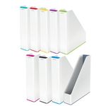Leitz Wow Mag File Duo Colour Wht/Rd