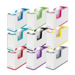 Leitz Wow Tape Disp Duo Col Wht/Rd