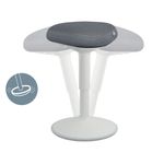 Leitz Ergo Active Sit Stool Lt Grey