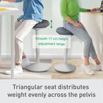 Leitz Ergo Active Stand Stool Lt Gry