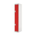 Two Compartment Locker 300 Red