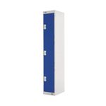Three Compartment Locker 300 Blue