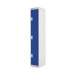 Three Compartment Locker 300 Blue