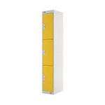 Three Compartment Locker 300 Yellow