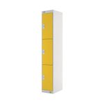 Three Compartment Locker 300 Yellow