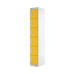 Six Compartment Locker 300 Yellow