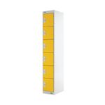 Six Compartment Locker 300 Yellow