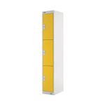 Three Compartment Locker 450 Yellow