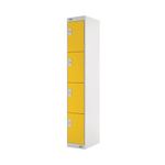 Four Compartment Locker 450 Yellow
