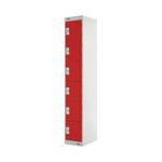 Six Compartment Locker 450 Red