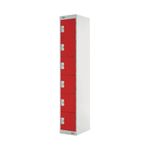 Six Compartment Locker 450 Red